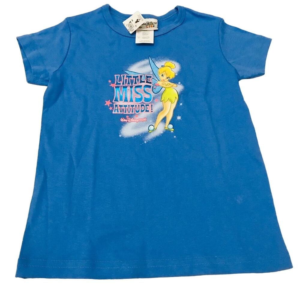 Disney Blue Tinker Bell Short Sleeve Tee
